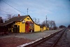 The MV M41 2213 seen at Pusztakettős, exhibited next to many other railway relics