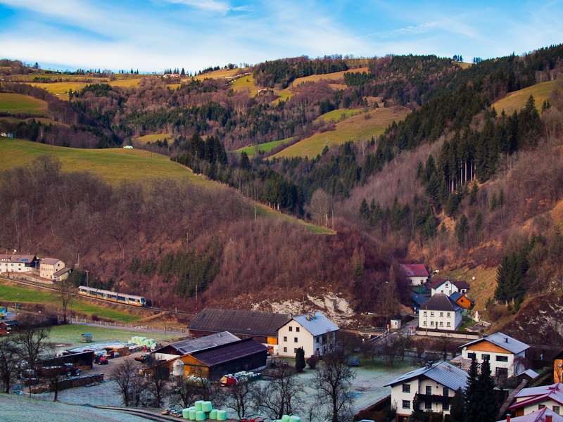 A Himmelstreppe seen at Frankenfels village photo