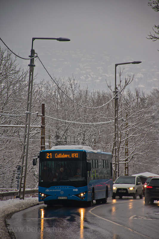 A BKK MAN 21-es busz Adonis utca llomson fot