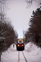 A MÁV Mk45 2005 Széchenyi-hegy és Normafa között a ködben