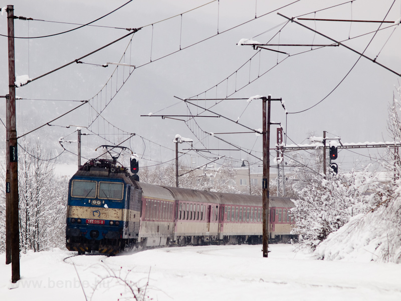 The ŽSSK 362 015-8 is leaving Margecany station with her fast train on its way to Košice photo