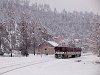 A ŽSSK 913 027-9 Máriahuta-Zakárfalva (Žakarovce, Szlovákia) megállóhelyen