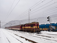 The ŽSSKC 742 398-1 is helping out a stopping train from Margecany where the catenary was shut down for inspection