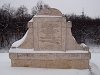 The memorial of the flood that destroyed the entire city at Szeged-Rkus station