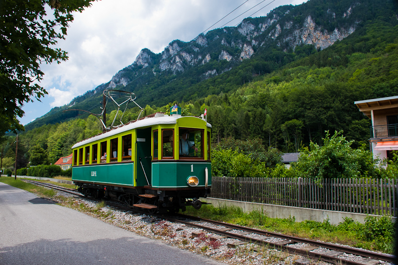 The Hllentalbahn TW 1 seen between Haaberg and Reichenau photo