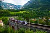 A Höllentalbahn 1116 231-2 <q>A1-Werbelok</q> Payerbach-Reichenau és Küb között