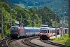 The BB 4024 043-3, the 1116 131 and the 1216 239 seen at Payerbach-Reichenau railway station