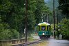 The Hllentalbahn TW 1 seen between Haaberg and Reichenau after an afternoon shower