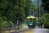 A Höllentalbahn TW 1 Haaberg és Reichenau között egy kiadós eső után