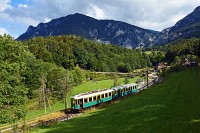 The Hllentalbahn TW 1 seen between Kurhaus and Payerbach-Reichenau