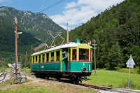 A Höllentalbahn TW 1 Hirschwang állomáson
