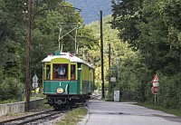 The Hllentalbahn TW 1 seen between Haaberg and Reichenau