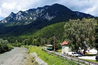 The Hllentalbahn TW 1 seen between Hirschwang and Reichenau an der Rax