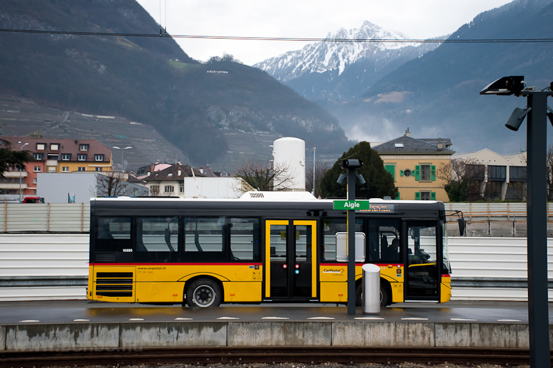 A midibus waiting at Aigle  picture