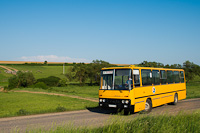 The ÉMKK/Borsodvolán Ikarus 260.43 CCJ-148 seen on the road leading to Martonyi