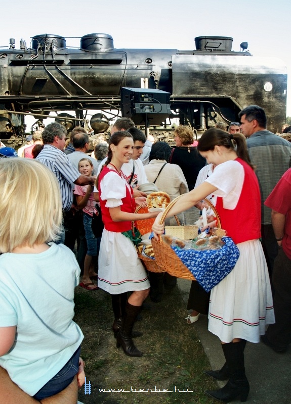 Girls selling pretzels photo