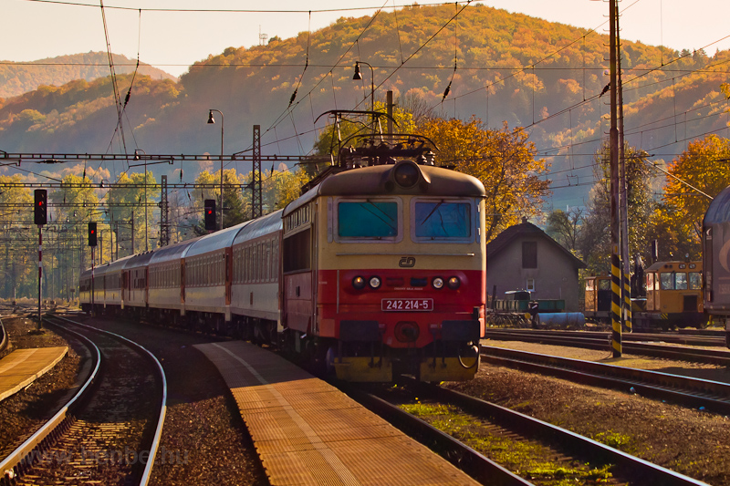 The ČD 242 214-5 seen at Hronsk Dbrava photo