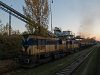 An AWT coal train hauled by the 740 401-5 seen at Zemianske Kostolany