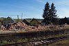 The demolished warehouse at VaŽec stop