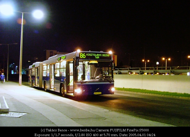 The first departure of a Volvo 7700A from buda photo