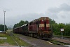 A ČD Cargo 742 106-8 pályaszámú Kocúr a tolatós tehervonattal Králíky állomáson