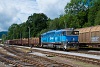 A ČD Cargo 753 769-9 Lipová Lázne állomáson egy tehervonattal