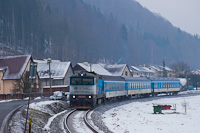 A ČD 750 701-5 pályaszámú Búvár Branná és Hanušovice között