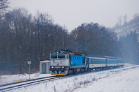 A ČD 754 079-2 Hanušovice és Branná között