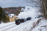 A ČSD 555 129 Horní Lipová állomáson