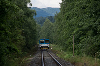 A ČD 810 508-2 <q>Hana</q> Hanušovice és Staré Mesto pod Snežníkem között