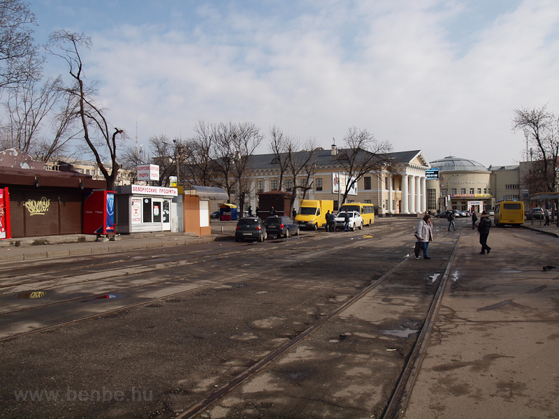 Villamossnek elhanyagolt llapotban Kiivben fot