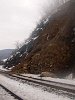 One of the cuttings had a small landslide on line 160 at Fűrsz stop (Pla, Slovakia)