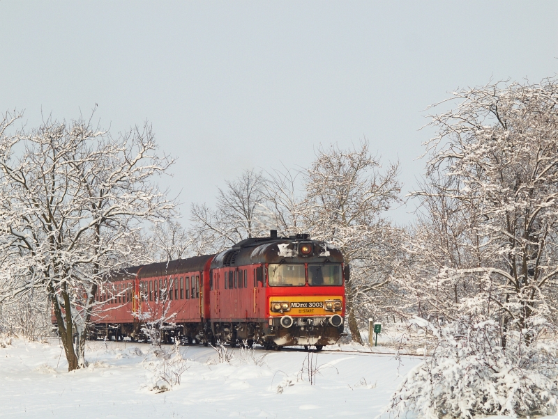The MDmot 3003 between Berekfrdő and Karcag-Ipartelep photo