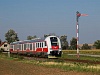The ŽSSK 861 028-3 seen at the Zlat Moravce to Nov Zmky railway