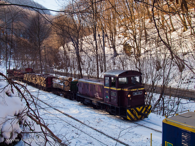 The LEV D02-508 hauling a freight train across Fazola-koh (former jmassa-Őskoh) station photo