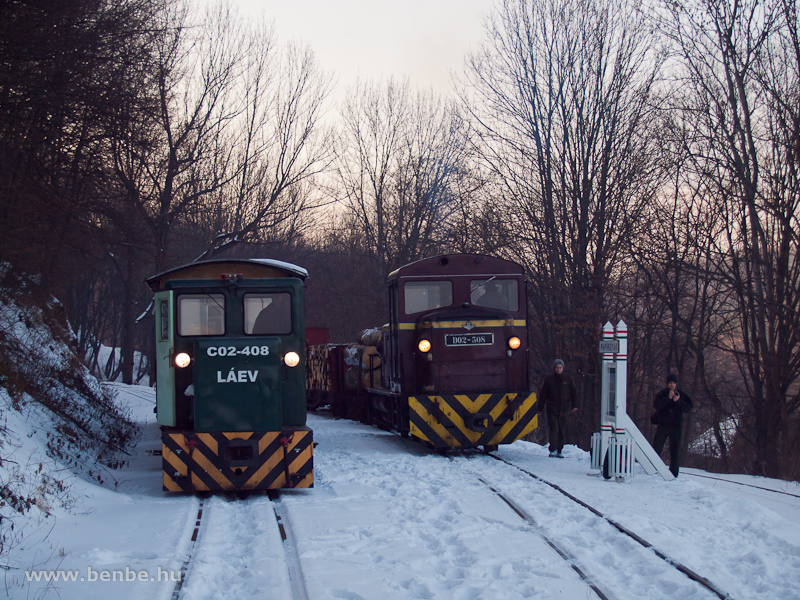 The D02-508 and C02-408 at Paprgyr station photo