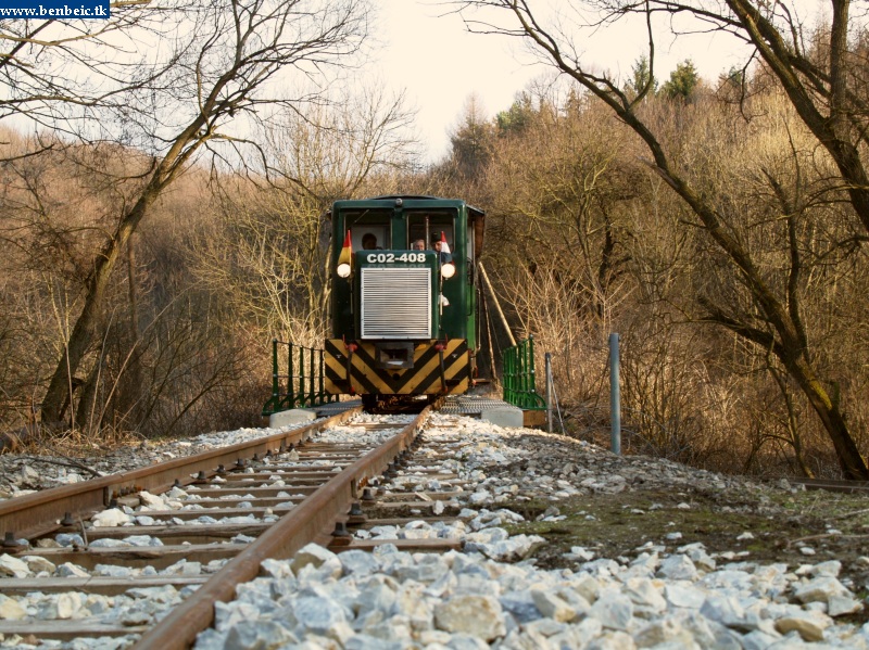 C02-408 on the new bridge of the Szinva creek photo