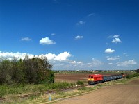 The M62 224 on the closed Bicske-Szkesfehrvr line near Lovasberny