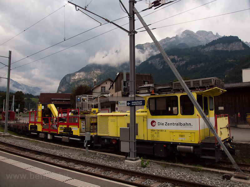 Zentralbahn pályaépítő fotó