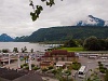 Alpnachstad állomás, a háttérben a Vierwaldstätterseevel