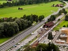 Egy megerőstett Zentralbahn Luzern-Interlaken-Express rkezik Alpnachstadba (FINK+ADLER)