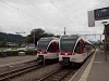 A Zentralbahn SPATZ ABe 130 009-4 & 007-8 Alpnachstad állomáson
