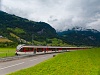 The Zentralbahn ABt8 943-6 seen between Dallenwil and Stans