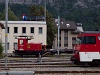 A Zentralbahn HGe 4/4<sup>II</sup> (101) 962-9 s a Te 171 203-3 plyaszm kis villamos tolatmozdony Meiringen llomson