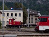A Zentralbahn HGe 4/4<sup>II</sup> (101) 962-9 és a Te 171 203-3 pályaszámú kis villamos tolatómozdony Meiringen állomáson