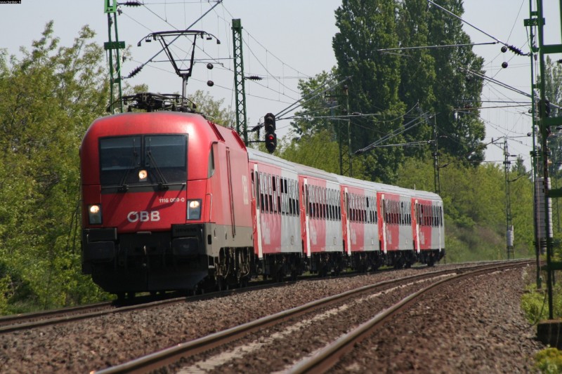 The 1116 009-0 with a EuroRegion before cs photo