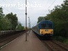 Csrg-vezrlkocsi a szilis vonat vgn Budafok-Belvros megllhelyen