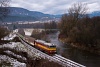 The ČSD 754 036-2 seen between Dubov and Predajn