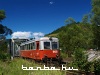 CFR Calatori’s Malaxa railcar no. 905 at the bridge over the Moldovita at Frumosu