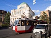 Locally made tram at Saint Petersburg